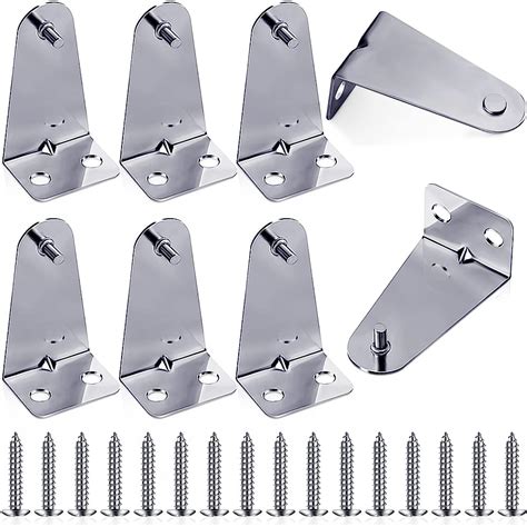 Set of 8 Metal Hold Down Brackets Silver Blinds Brackets Blind 